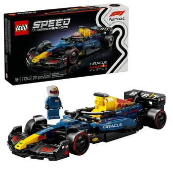 LEGO Speed Champions Oracle Red Bull Racing RB20 F1 Race Car Model Kit - Building Set for Adults, Ages 18+ With Realistic Features - Red Bull F1 DIY Craft for Display - Easter Basket Stuffers - 77243