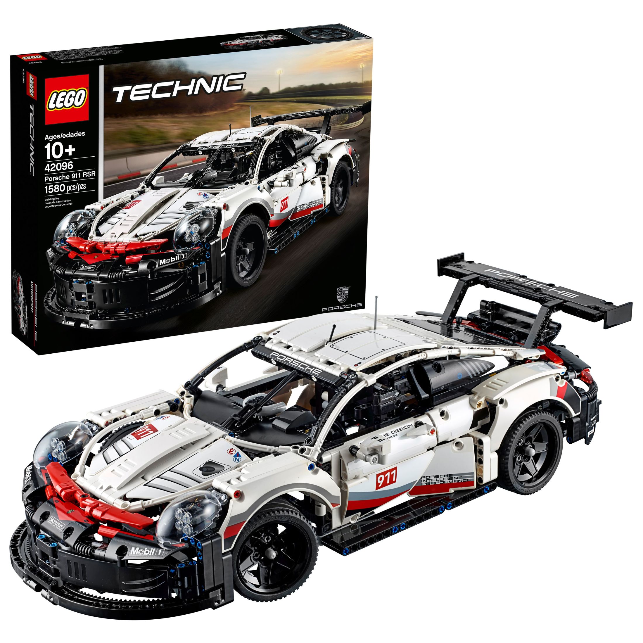 LEGO Technic Porsche 911 RSR Race Car Model Building Kit 42096, Advanced Replica, Exclusive Collectible Set, Gift for Kids, Boys & Girls - image 1 of 9
