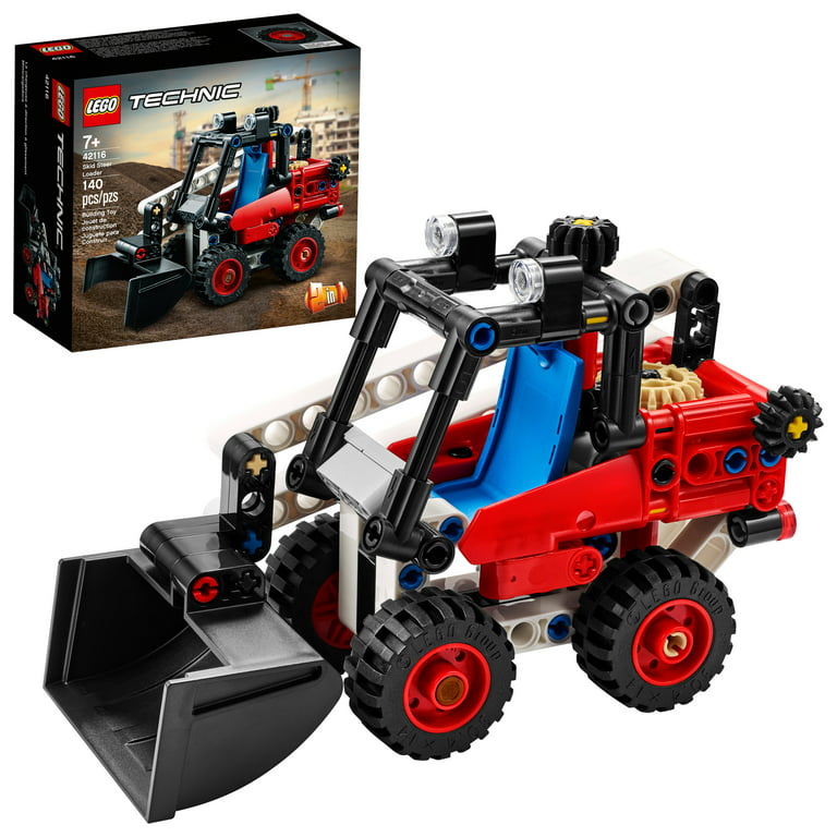 Gek Negen Oproepen LEGO Technic Skid Steer Loader 42116 Model Toy for Kids Who Love  Construction Trucks (139 Pieces) - Walmart.com