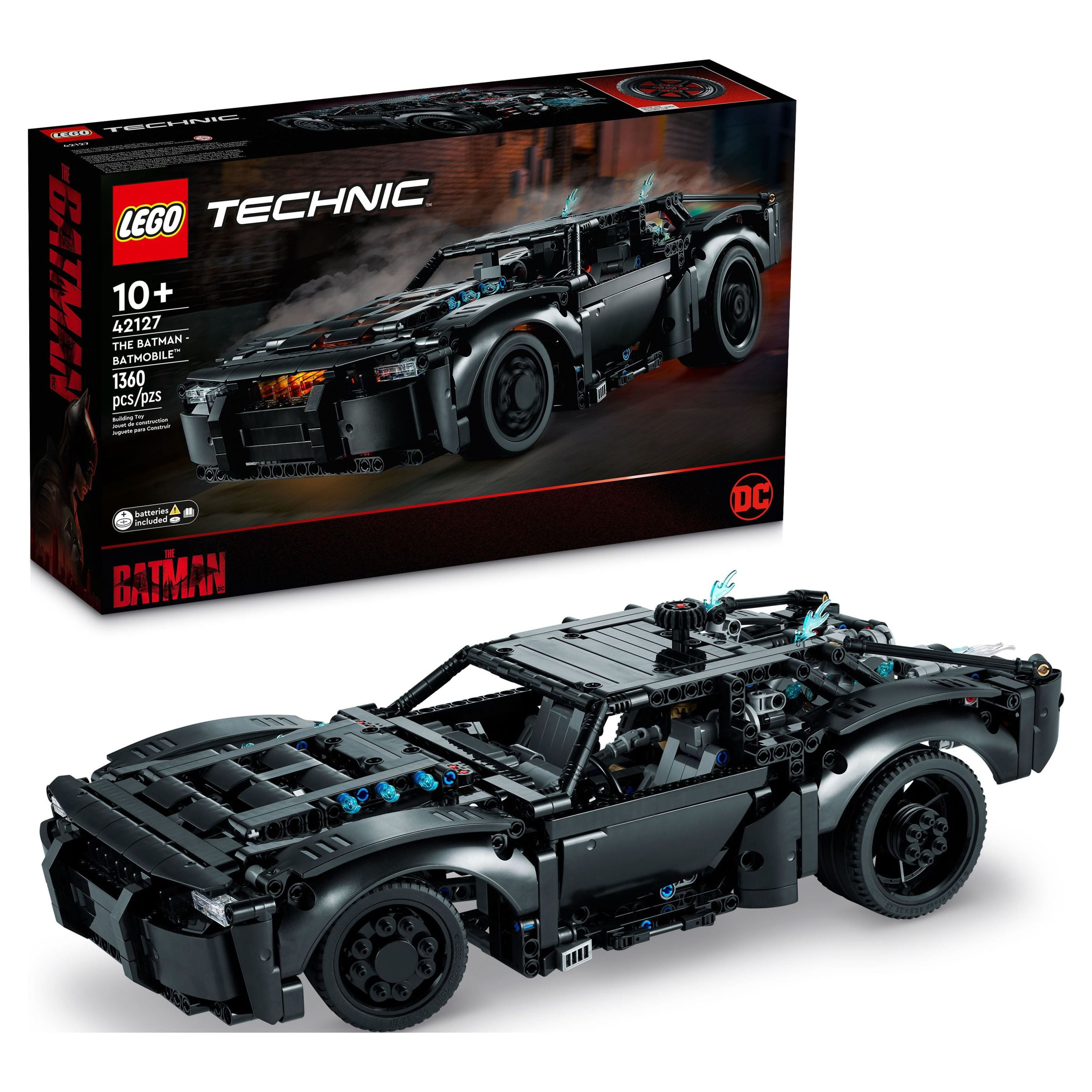 LEGO Technic THE BATMAN – BATMOBILE 42127 Model Car Building Toy, 2022  Movie Set, Superhero Gifts for Kids and Teen Fans with Light Bricks