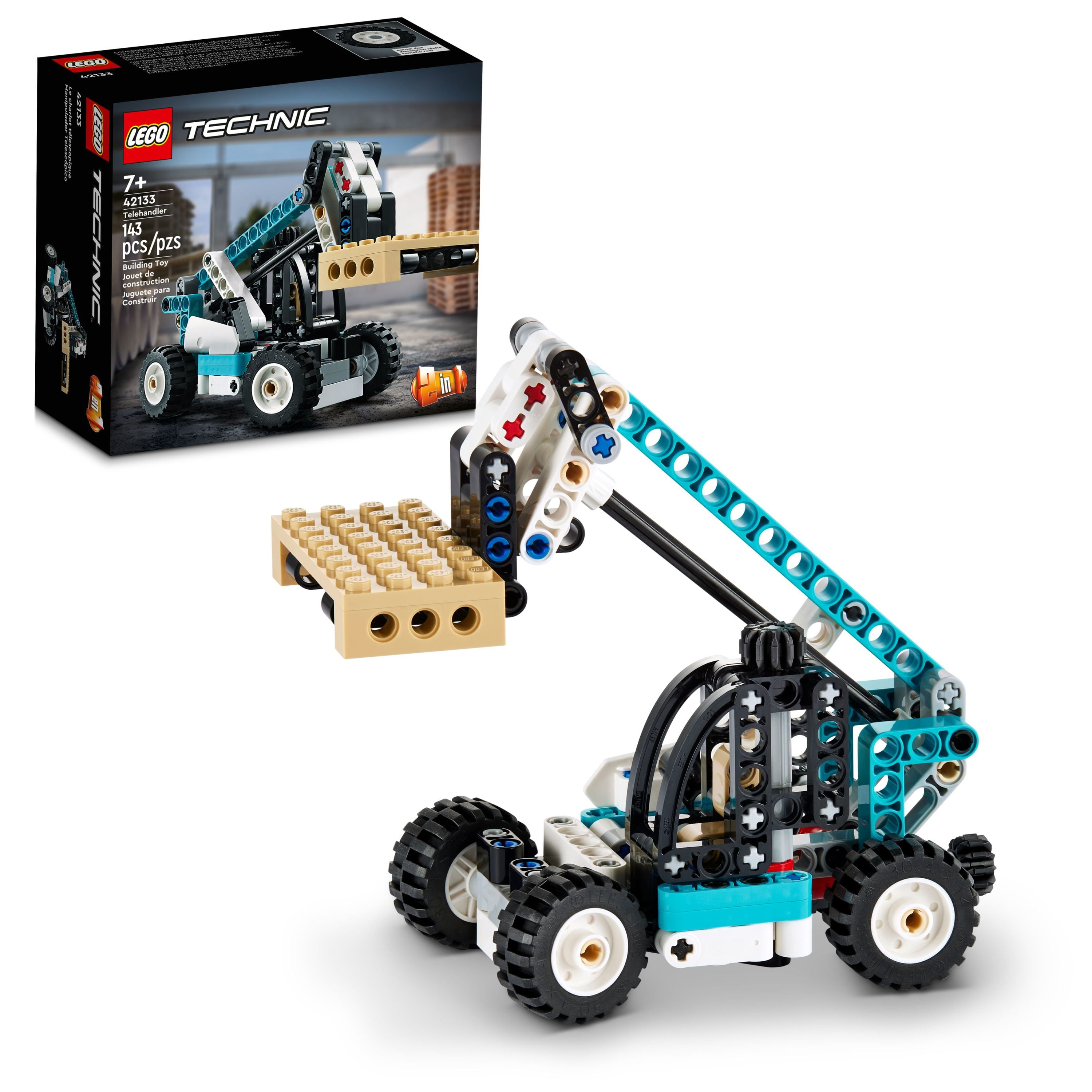 LEGO Technic Telehandler 42133 2in1 Educational Toy, Forklift to Truck Construction Toy Building Set, Model Truck Toys for Kids, Boys Girls 7 Plus - Walmart.com