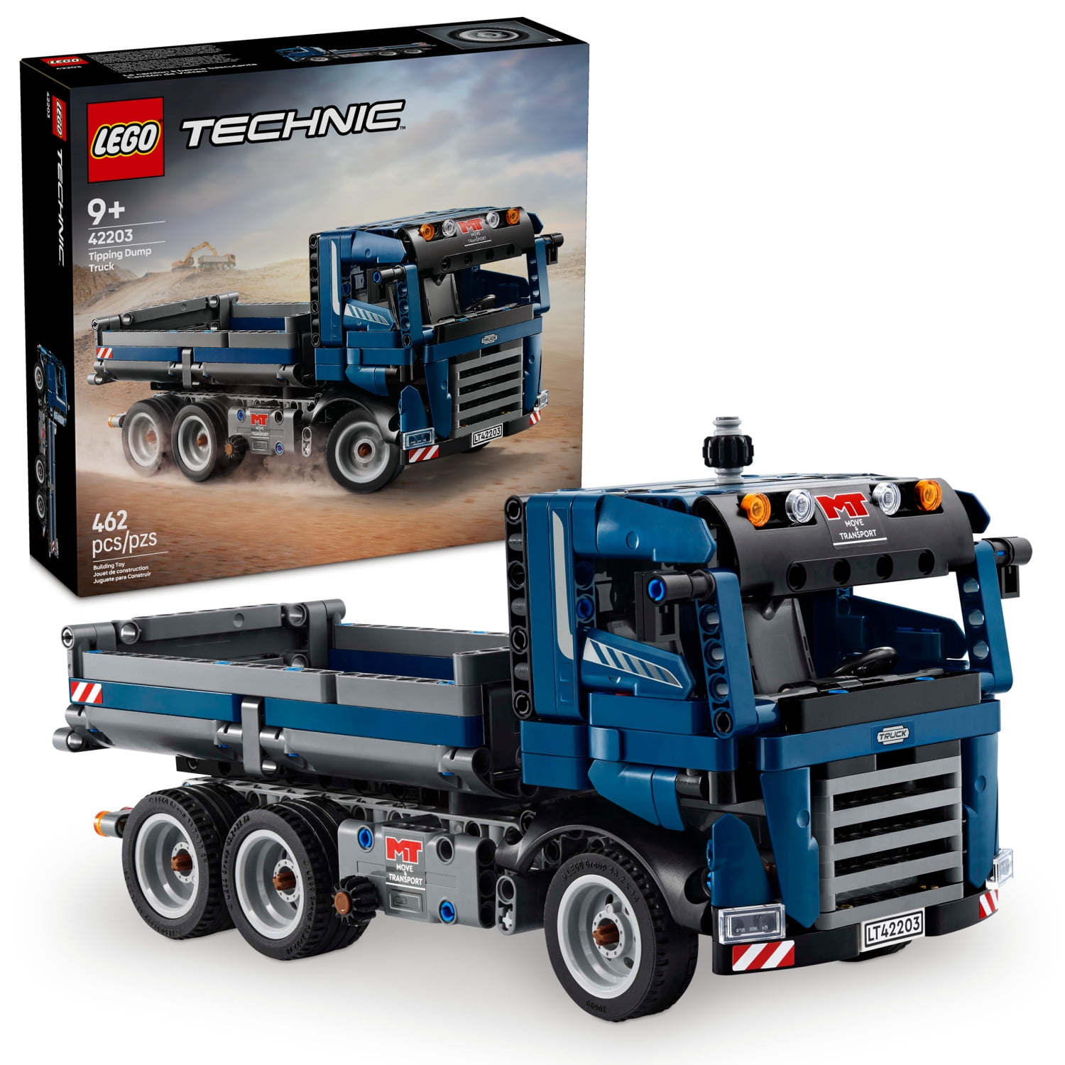 LEGO Technic Tipping Dump Truck Toy - Building Toy for Kids, Boys and Girls, Ages 9+, Construction Toy Truck - Birthday Gift Idea - 42203