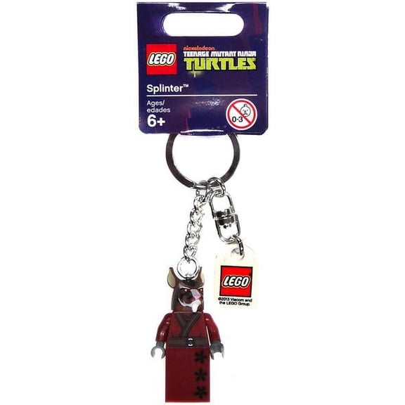 LEGO Teenage Mutant Ninja Turtles Splinter Minifigure Keychain