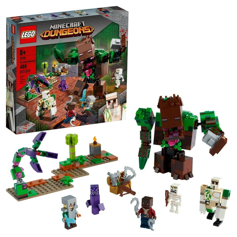  LEGO Minecraft The Mushroom House Set, 21179 Building Toy for  Kids Age 8 Plus, Gift Idea with Alex, Mooshroom & Spider Jockey Figures :  Toys & Games