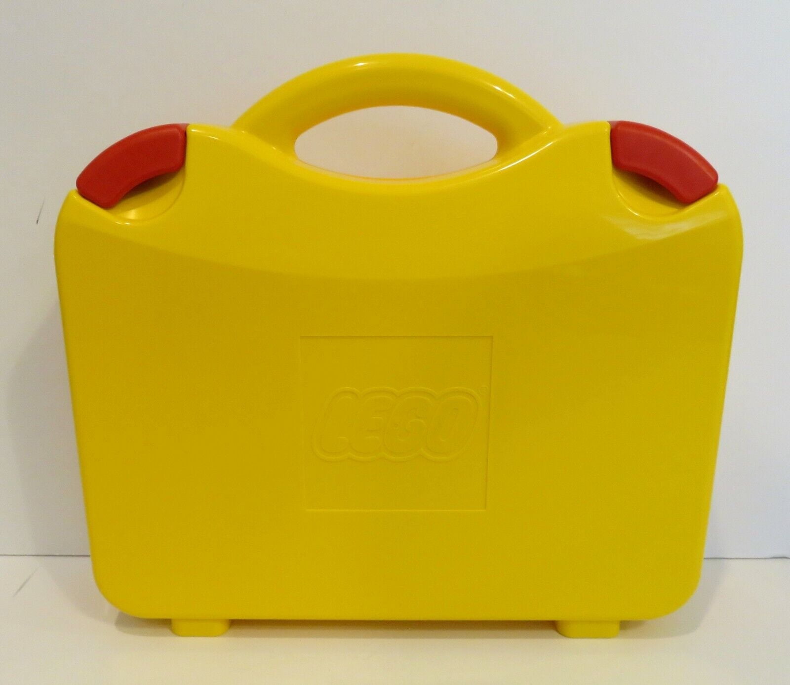 LEGO Travel Case (orange/yellow with red clips includes divider inserts)