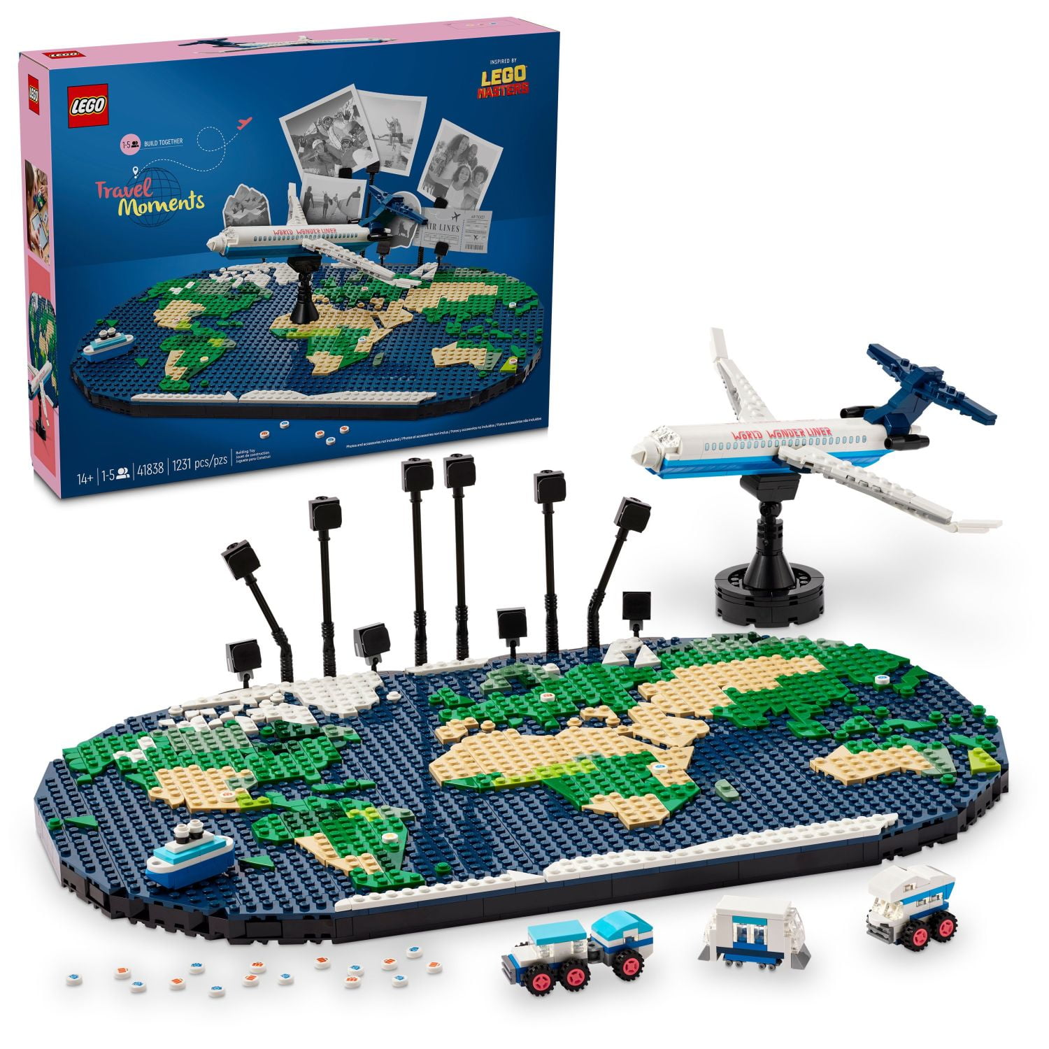 LEGO Travel Moments Building Set, World Map for Travelers, Best