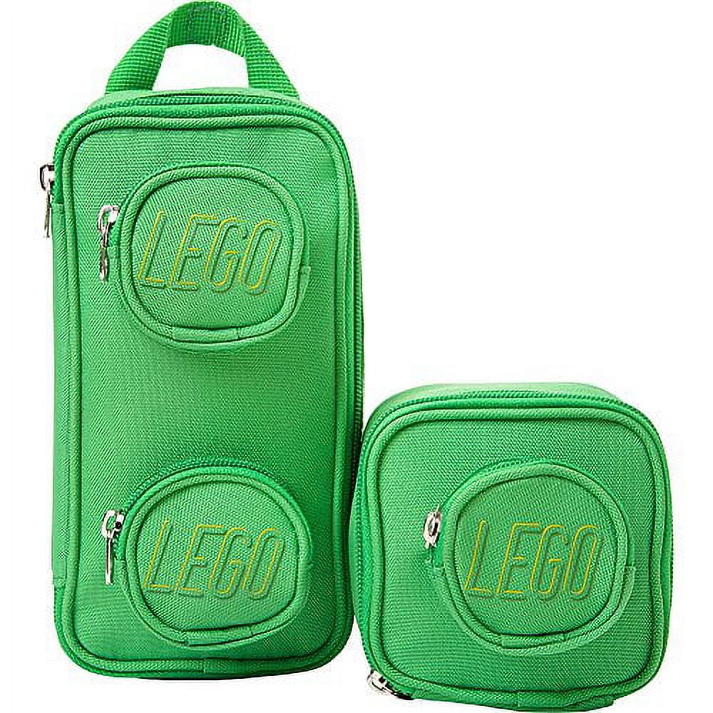 LEGO Unisex Brick Mini Backpack Pouch Set Green