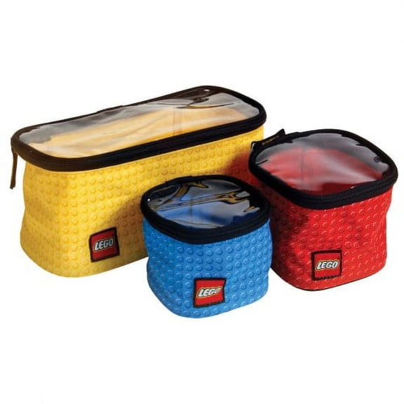 LEGO Unisex Storage 3-Piece Organizer Cubes, Multicolor