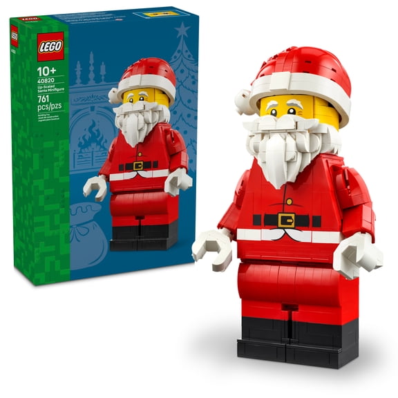 LEGO Up-Scaled Santa Minifigure - Building Toy for Boys & Girls, Ages 10+ - Christmas Craft for Kids & Adults - Holiday Decoration for Home - 40820