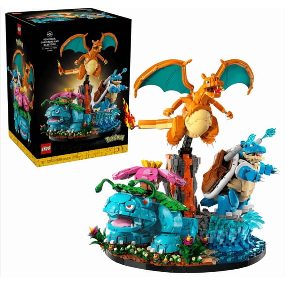 LEGO Pokmon Venusaur, Charizard & Blastoise Building Set, 6838 Pieces, Set 72153