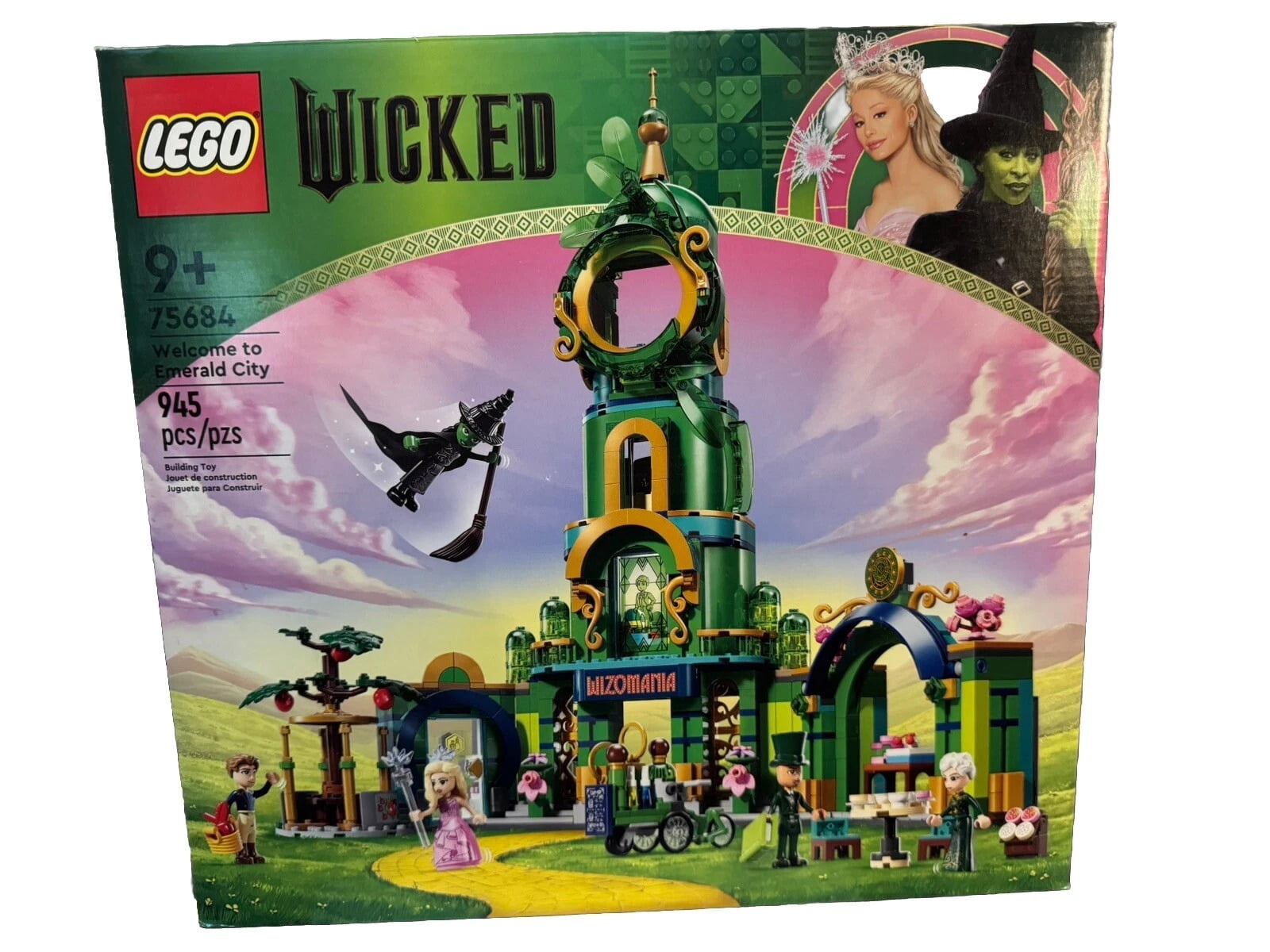 LEGO Wicked WELCOME TO EMERALD CITY 75684 Toy Building Kit Elphaba Glinda Oz New