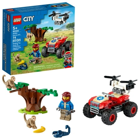 LEGO Wildlife Rescue ATV 60300 Building Set (74 Pieces)