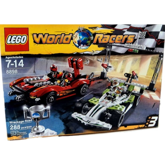 Pre-Owned World Racers Wreckage Road Set LEGO 8898 [Damaged Package]