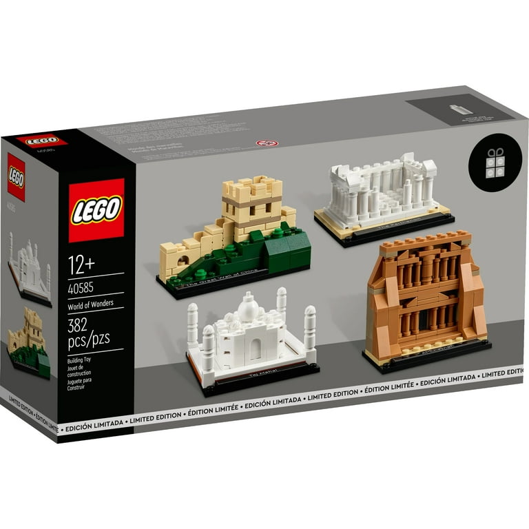 LEGO World of Wonders Set, Taj Mahal, Great Wall, Parthenon, Petra
