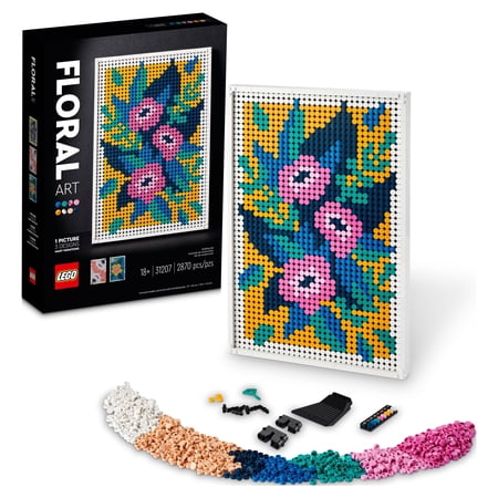 LEGO 6379839 Art Floral Art 31207 Toy Building Kit (2,870 Pieces)