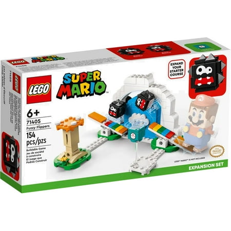 LEGO Super Mario Fuzzy Flippers Expansion Set 71405 Starter Kit with Luigi & Peach (154 Pieces)