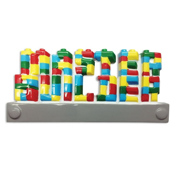 LEGOS MASTER BUILDER Personalized Christmas Ornament DO-IT-YOURSELF