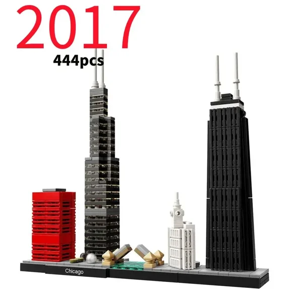 LEGP 2016-2022 Architecture Skylines Collectible Series Of Building Blocks Kit, Collectible Architecture Model Set For Adults