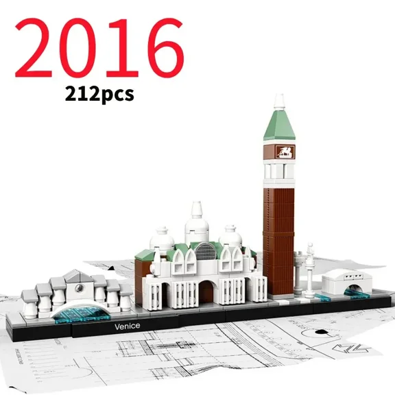 LEGP 2016-2025 Architecture Skylines Collectible Series Of Building Blocks Kit, Collectible Architecture Model Set For Adults