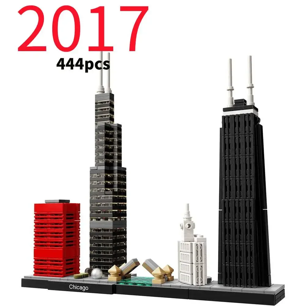 LEGP 2016-2025 Architecture Skylines Collectible Series Of Building Blocks Kit, Collectible Architecture Model Set For Adults