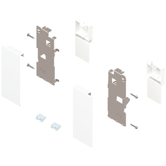 LEGRABOX Front Fixing Bracket L&R Silk White