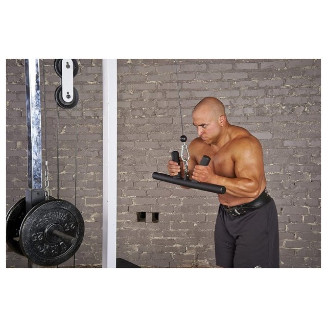 LEGS 'Boar Tusk' Fat Grip Cable bar for Biceps & Foream Reverse Bar for