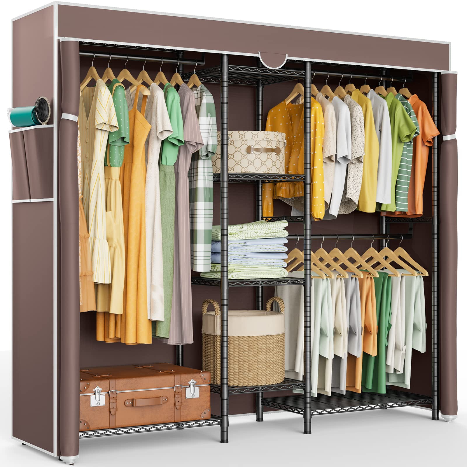 Clothes rack cover hot sale