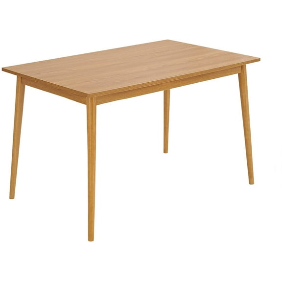 LEHOME Modern Dining Table 47 Inch Kitchen Table with Solid Wood Leg Oak Finish Dinner Table Dining Room Home Furniture Natural