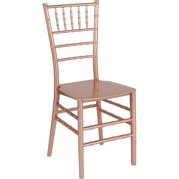 LEHOME Series Rose Gold Resin Stacking Chiavari Chair