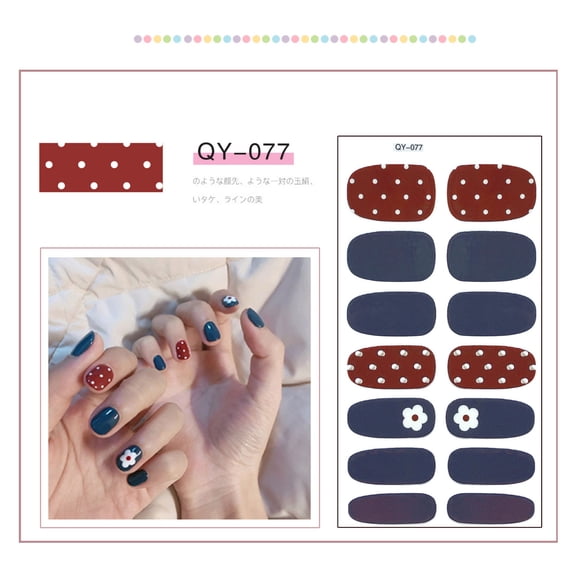 LEHOZIHEQ 16 Sheets Mermaid Color Nail Wraps, Nail Polish Strips, Self Adhesive Nail Polish Stickers Stick on Nail, Polish Strips for Women Gel Nail Strips Fingernail Manicure Stickers