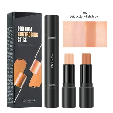 LEHOZIHEQ 2-in-1 Highlight and Contour Stick, Highlighter Makeup Pen & Contouring Stick Set for Face Shaping,Long Lasting & Waterproof Face Brightens & Shades Makeup Contour Sticks Kit
