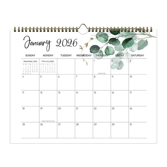LEHOZIHEQ 2026 Planner, 2026-2027 Wall Calendar, Run Now to June 2027, Thick Paper, Holidays, To-do ＆ Notes, Great for Organizing