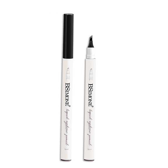 LEHOZIHEQ 4-Prong Eyebrow Pencil Grey Brown, Eyebrow Pen for Older Women to Create Realistic, Natural Brows, Durable and Smudge-Proof for 24H YES.