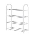 thumbnail image 1 of LEHOZIHEQ 4 Tier Shoe Organizer for Closet, Metal Shoe Rack Long Shoe Storage Organizer, Shoe Shelf for Bedroom, Floor, Entryway Long 16.53 in, 1 of 8