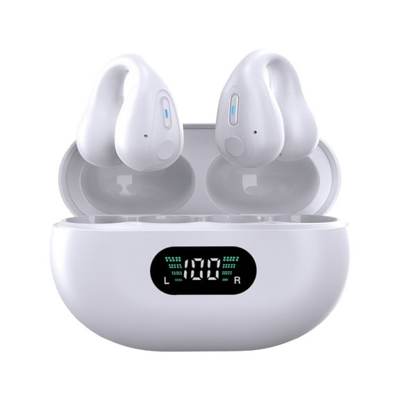 LEHOZIHEQ AI Language Translation Earbuds Real Time, Language Translator Earbuds Open Ear Clip-On Design, Long Playtime Wireless Earphones