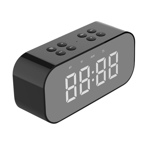 LEHOZIHEQ Alarm Clock Radio for Bedrooms with Bluetooth Speaker, Loud Alarm Clock for Heavy Sleepers with USB Ports Night