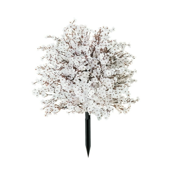 LEHOZIHEQ Artificial Orange Boxwood Topiary Ball Trees, UV Resistant No Fade Outdoor Faux Fall Plants with Ground Spike, for Garden,Yard,Porch and Patio Decor