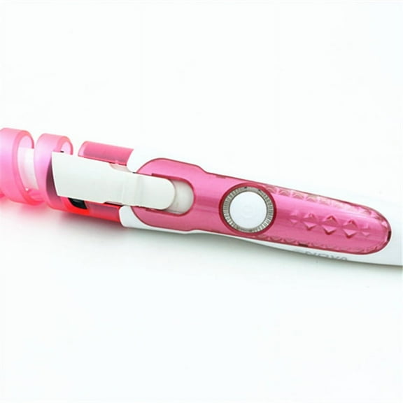 LEHOZIHEQ Auto Hair Curler, Automatic Curling Iron Wand with 4 Temperatures & 3 Timers & LCD Display, Curling Iron with 1" Large Rotating Barrel, Dual Voltage Auto Shut-Off Spin Iron for Hair Styling