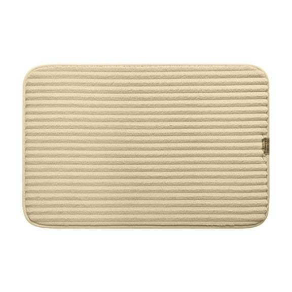 LEHOZIHEQ Bath Rugs, Bathroom Stripe Non-Slip Mat, Thick & Water Absorbent Bathroom Rugs, Room Accessories Shower Floor Mat, Washable