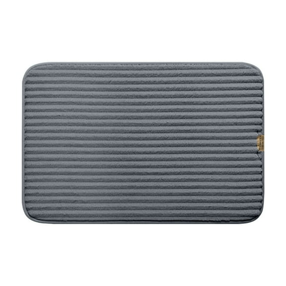 LEHOZIHEQ Bath Rugs, Bathroom Stripe Non-Slip Mat, Thick & Water Absorbent Bathroom Rugs, Room Accessories Shower Floor Mat, Washable