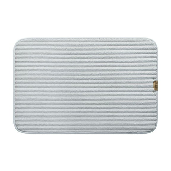 LEHOZIHEQ Bath Rugs, Bathroom Stripe Non-Slip Mat, Thick & Water Absorbent Bathroom Rugs, Room Accessories Shower Floor Mat, Washable