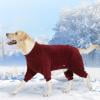 LEHOZIHEQ Big Dog Clothes, Winter Thickened Soft Warm Double Sided Padded Cold Home Dog Four Legged Clothes