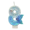 thumbnail image 1 of LEHOZIHEQ Birthday Candle, Mermaid Birthday Candle for Cake, Anniversary Party Decor, Mermaid Theme Party Decors Supplies, 1 of 6