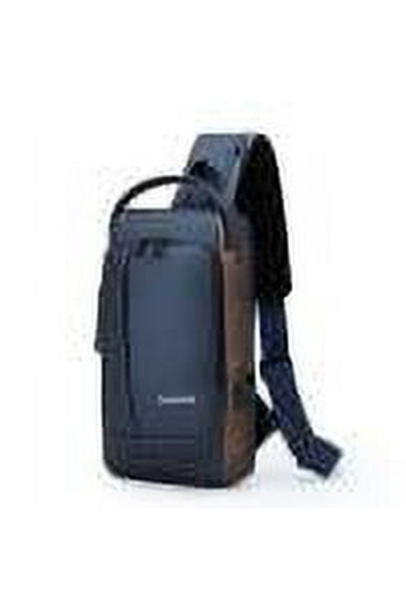 Black Sling Crossbody Bag for Men Women, Tactical Backpack Shoulder Daypack Mini Anti-Theft Motorcycle Chest Bags, Small One Strap Backpack for Casual Travel Hiking Outdoor Sports