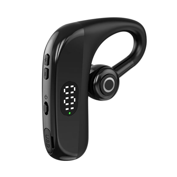 LEHOZIHEQ Bluetooth Headset, Wireless Bluetooth Earpiece, Super Long Endurance, LED Digital Display, Hand-Free Headphones for Trucker, Office,Business