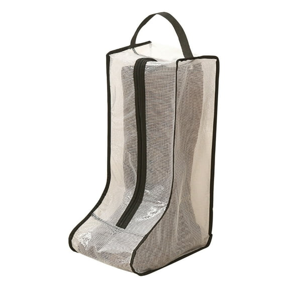 LEHOZIHEQ Boot Storage, Portable Short Boots and Tall Boots Storage or Protector Bag, Clear Stackable Storage Dust Waterproof Shoe Bags in Closet