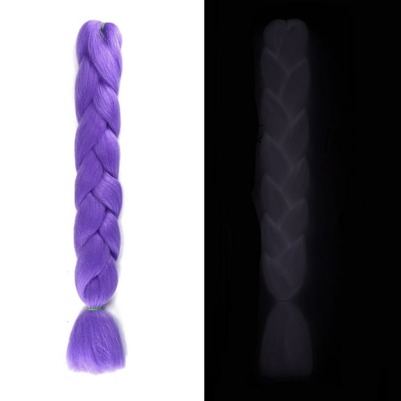 LEHOZIHEQ Braiding Hair Extensions for Women, Hypoallergenic Pre-Stretched Braiding Luminous Fluorescence Hair, Soft Texture