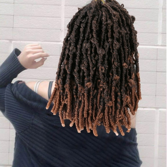 LEHOZIHEQ Braids Wigs, Fancy Hair Braided Wigs, Synthetic Hair Fake Scalp Short Bob Wigs, for Black Women Short Box Braid Wig