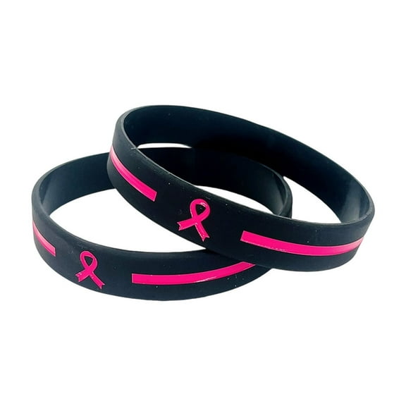 LEHOZIHEQ Breast Cancer Awareness Ribbon Bracelets, Breast Cancer Awareness Bracelets Prevention Month Activity Jewelry Gifts for Women Men