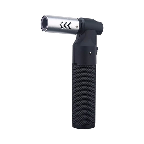 LEHOZIHEQ Butane Torch Lighter, Refillable Jet Flame, Mini Blow Torch Portable Crème Brulee Torch, for Camping Grill Culinary (Gas not Included)